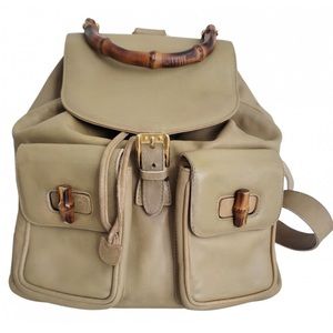 Gucci Vintage Bamboo Medium Backpack